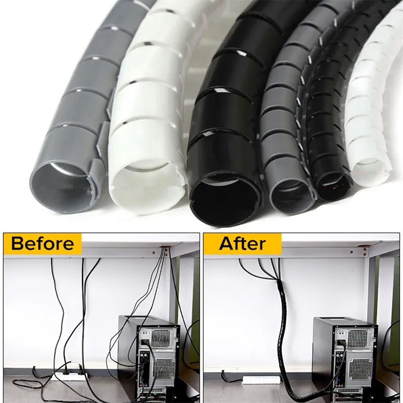 Coiled Usb Cable - Clips organizadores de cables en espiral