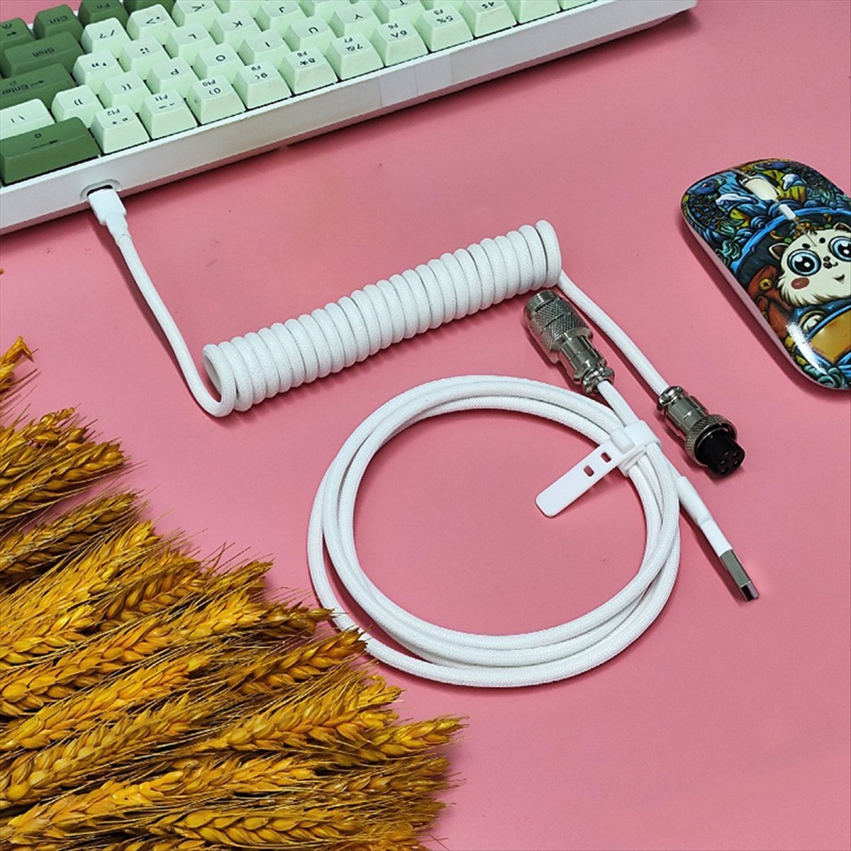 Coiled Usb Cable - Cable USB Tipo-C AAAE para Teclados