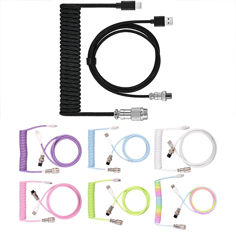 Coiled Usb Cable - Cable Espiral USB Tipo C para