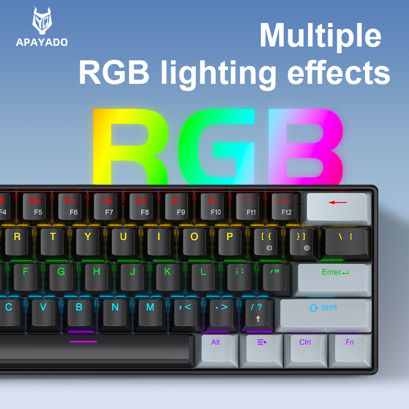 APAYADO K61 Mini teclado mecán - Gaming Keyboard Mouse And Headset Combo reseña y precio