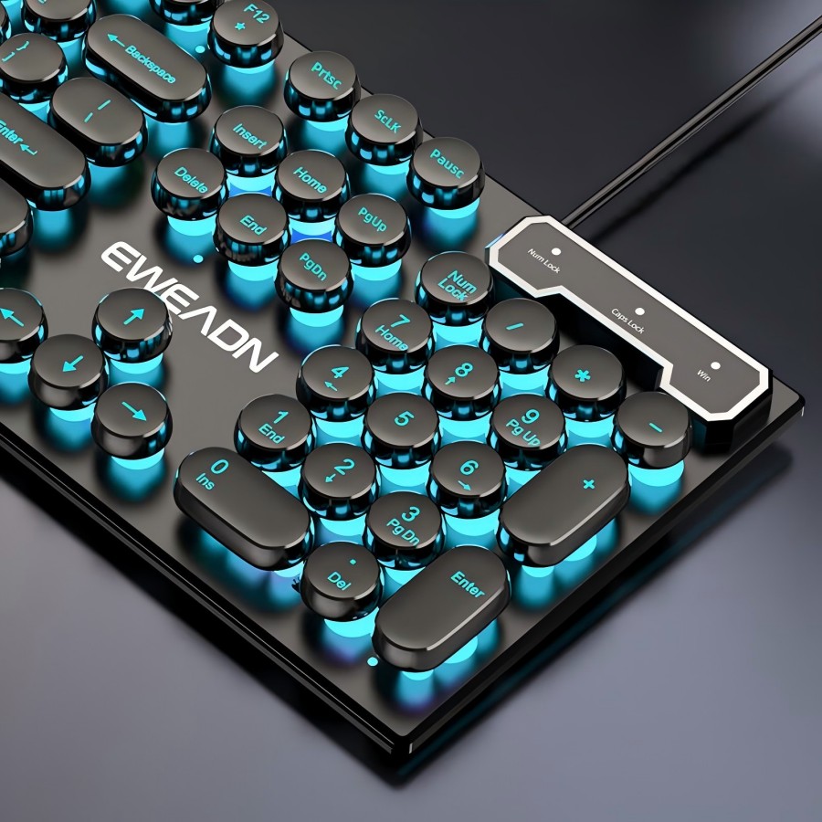 Teclado para juegos de máquina - Gaming Keyboard Blue Switches reseña y precio
