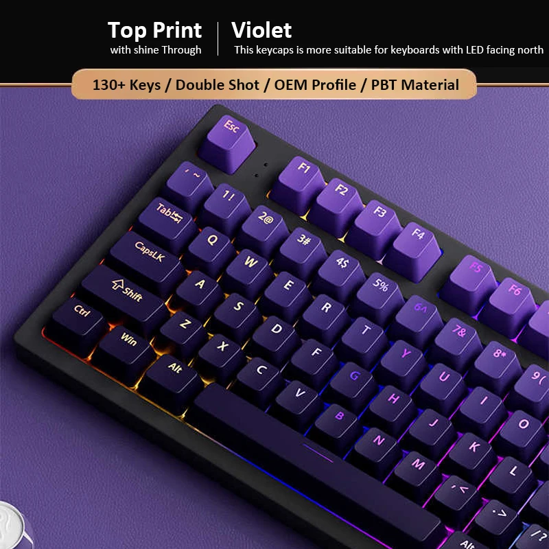 Teclas PBT de Doble Inyección  - Gaming Keyboard Top reseña y precio