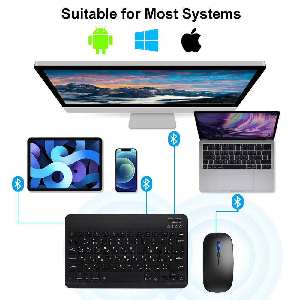Teclado y ratón Bluetooth para - Gaming Keyboard And Mouse Set reseña y precio