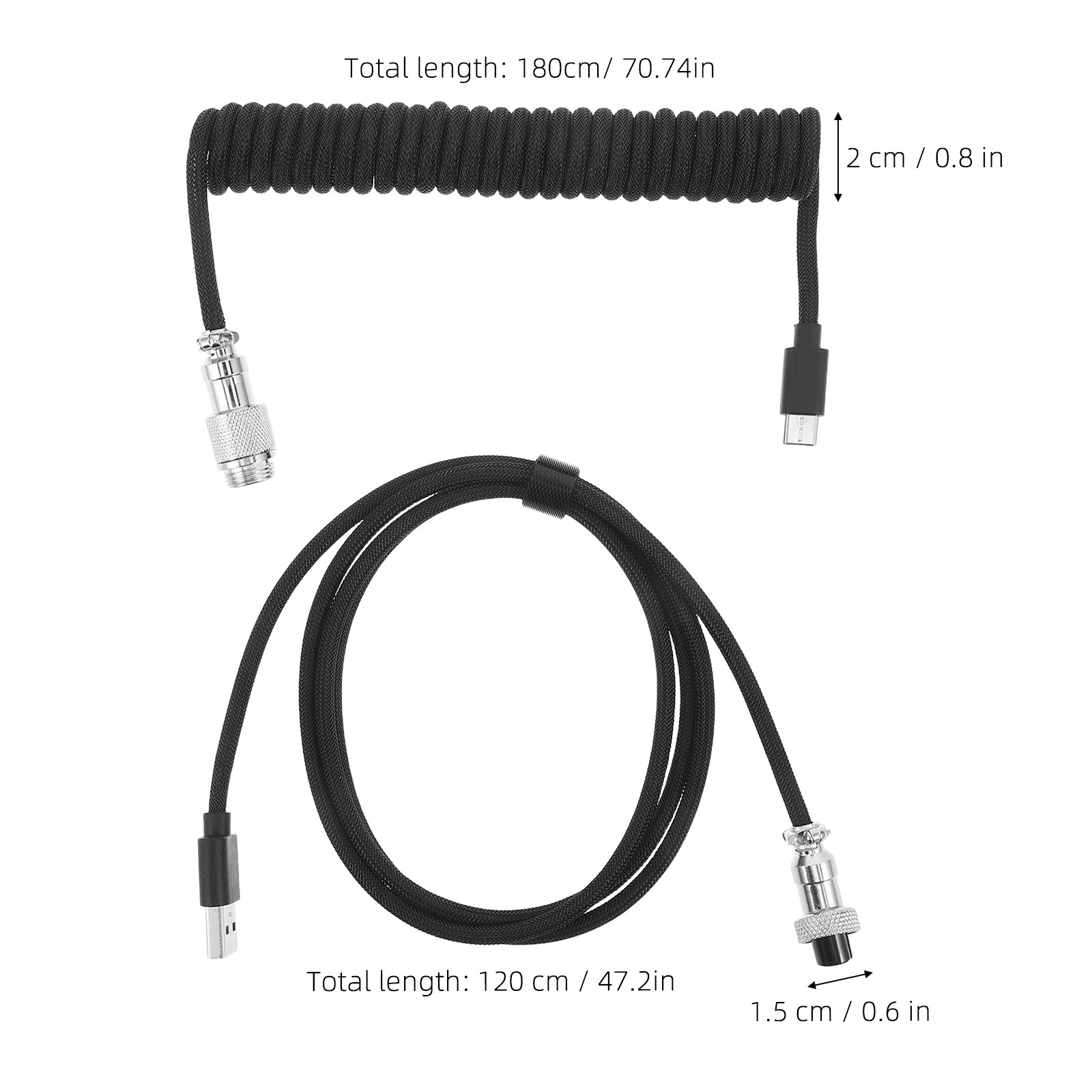 Cable en espiral para teclado  - Gaming Keyboard Extension reseña y precio