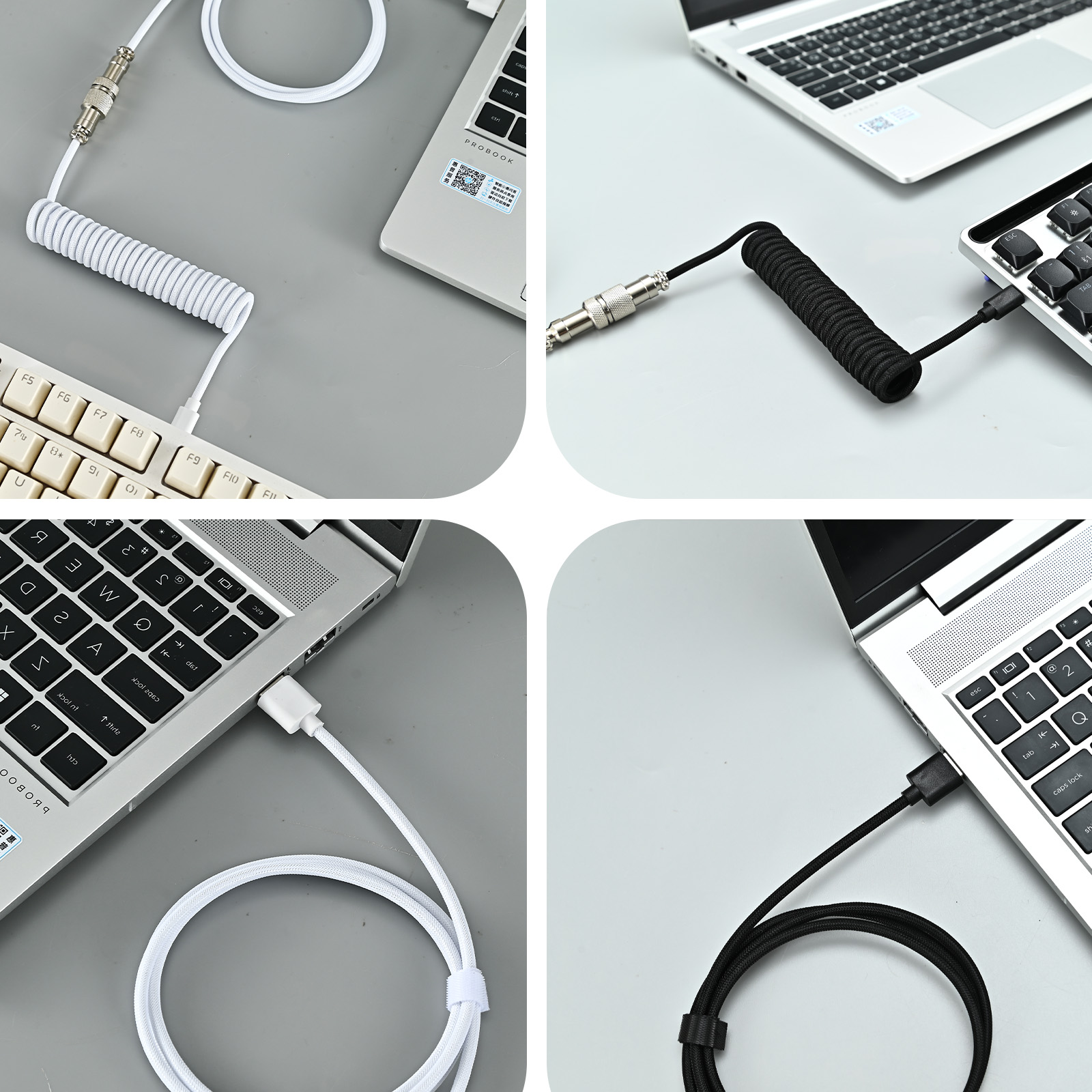 Cable Espiral USB Tipo C para  - Coiled Usb Cable reseña y precio