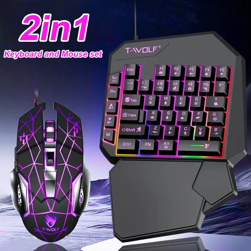 Convertidor de juegos móvil 2  - Gaming Keyboard Mouse And Headset Combo reseña y precio