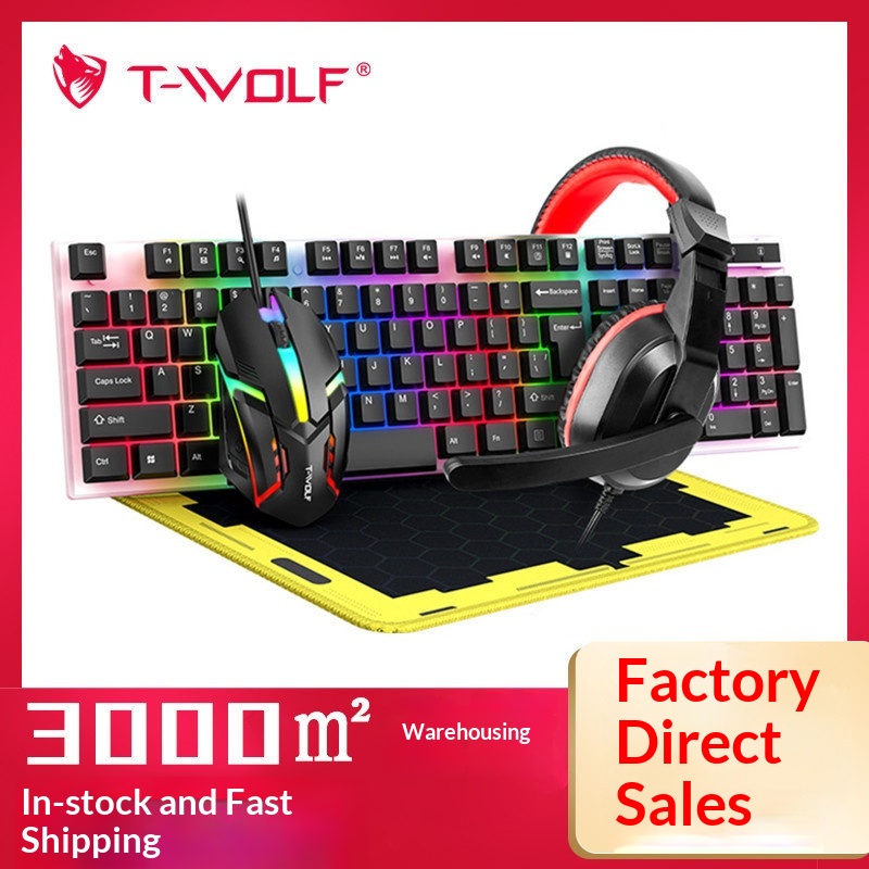 Combo de juego español 4 en 1  - Gaming Keyboard Mouse And Headset Combo reseña y precio