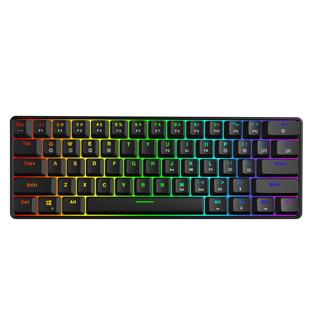 SKYLOONG GK61 Mini teclado ópt - Gaming Keyboard Blue Switches reseña y precio