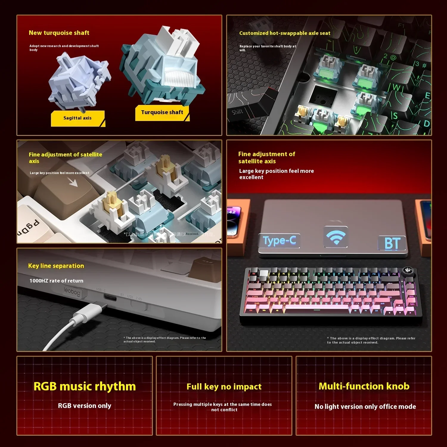 Leobog Hi75C Hi75 Hi75C Pro Ki - Gaming Keyboard Extension reseña y precio