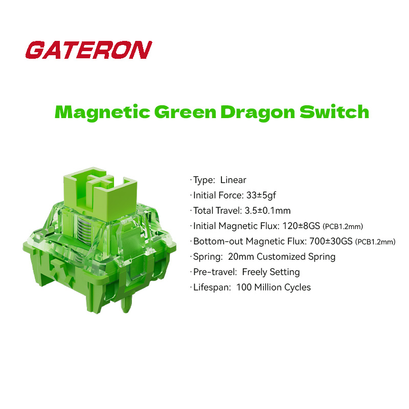 Interruptor Magnético GATERON  - Gaming Keyboard Hall Effect Switches reseña y precio